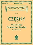 Czerny one hundred progressive studies